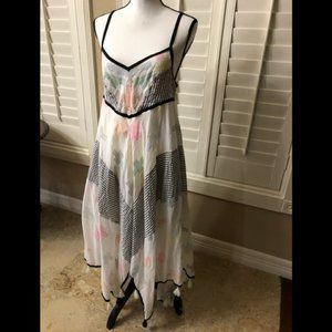 Free People Tribal Print Tassel Sun Dress